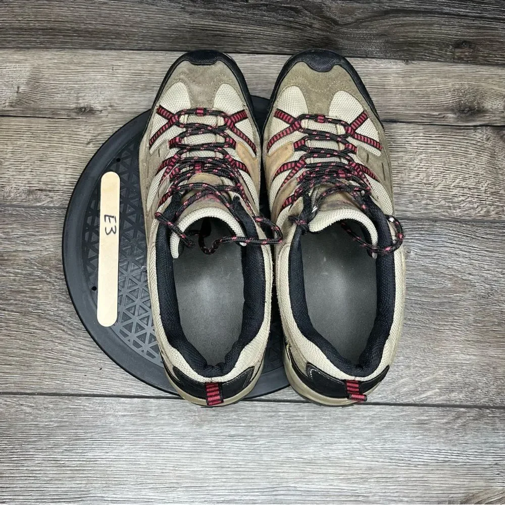 Denali Mens Size 13 Shoes Outdoor Hiking Trail Boots Shoes Brown Red Gray Earth
